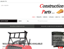 Tablet Screenshot of constructionpartsllc.com